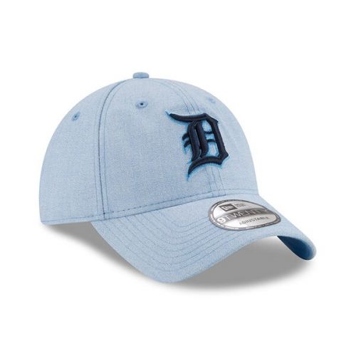  Mens Detroit Tigers New Era Light Blue 2018 Fathers Day 9TWENTY Adjustable Hat
