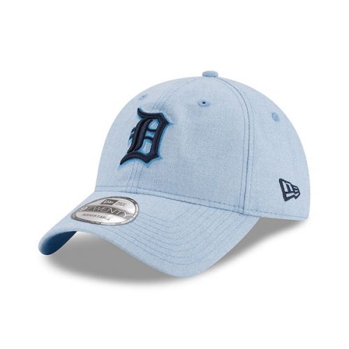  Mens Detroit Tigers New Era Light Blue 2018 Fathers Day 9TWENTY Adjustable Hat