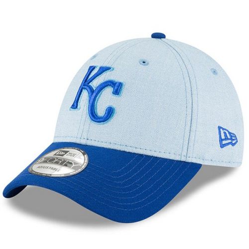  Mens Kansas City Royals New Era Light Blue 2018 Fathers Day 9FORTY Adjustable Hat