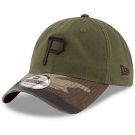 Mens Pittsburgh Pirates New Era Olive Alternate 3 Replica Core Classic 9TWENTY Adjustable Hat