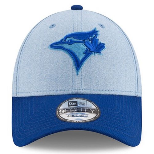  Mens Toronto Blue Jays New Era Light Blue 2018 Fathers Day 9FORTY Adjustable Hat