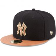 Mens New York Yankees New Era Black/Natural Wilson Collaboration 59FIFTY Fitted Hat