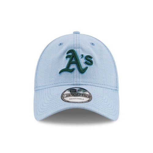  Mens Oakland Athletics New Era Light Blue 2018 Fathers Day 9TWENTY Adjustable Hat
