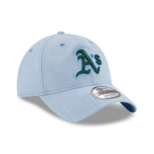  Mens Oakland Athletics New Era Light Blue 2018 Fathers Day 9TWENTY Adjustable Hat