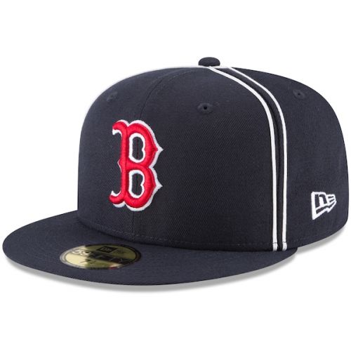  Mens Boston Red Sox New Era Navy Y2K Soutache 59FIFTY Fitted Hat