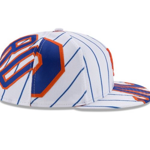  Mens New York Mets Noah Syndergaard New Era White Player Authentic Jersey V1 9FIFTY Snapback Adjustable Hat