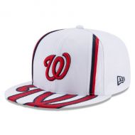 Mens Washington Nationals Bryce Harper New Era White Player Authentic Jersey V1 9FIFTY Snapback Adjustable Hat