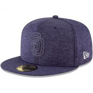 Mens San Diego Padres New Era Heathered Navy 2018 Clubhouse Collection 59FIFTY Fitted Hat
