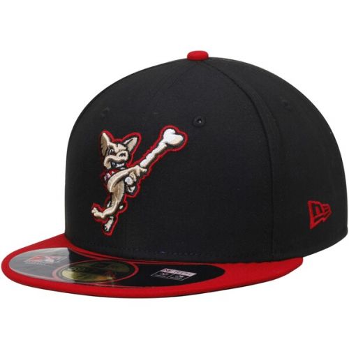  Mens El Paso Chihauhuas New Era Black/Red Authentic 59FIFTY Fitted Hat