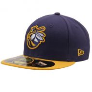 Mens Burlington Bees New Era Navy/Yellow Authentic Home 59FIFTY Fitted Hat