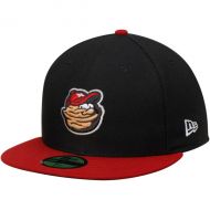 Mens Modesto Nuts New Era Black/Red Authentic 59FIFTY Fitted Hat