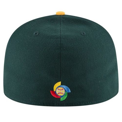  Mens Australia Baseball New Era Green/Yellow 2017 World Baseball Classic 59FIFTY Fitted Hat