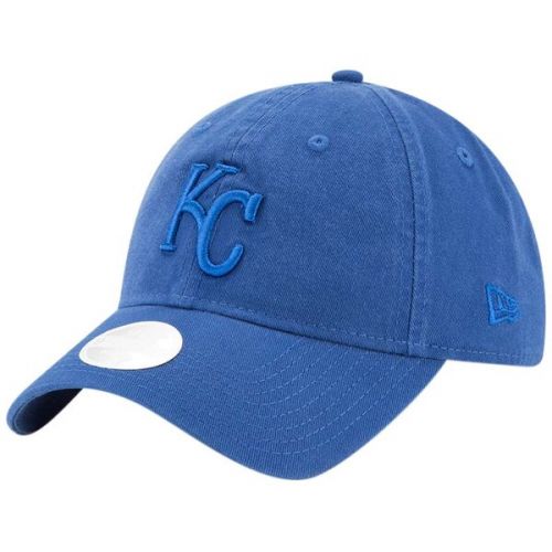  Womens Kansas City Royals New Era Blue Core Classic Tonal Team 9TWENTY Adjustable Hat