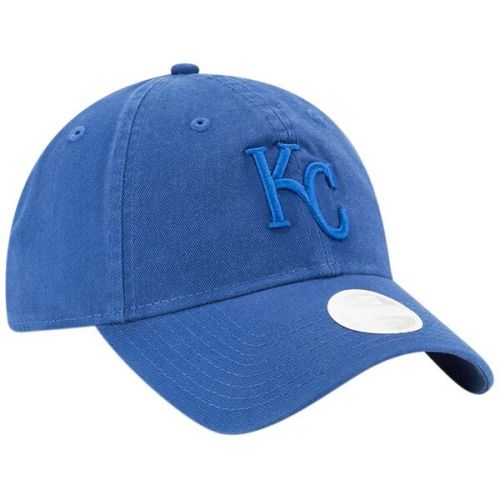 Womens Kansas City Royals New Era Blue Core Classic Tonal Team 9TWENTY Adjustable Hat
