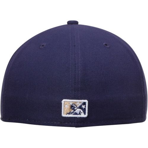  Mens Tri-City Dust Devils New Era Navy Authentic 59FIFTY Fitted Hat