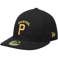 Mens Bristol Pirates New Era Black Home Authentic Collection On-Field Low Profile 59FIFTY Fitted Hat