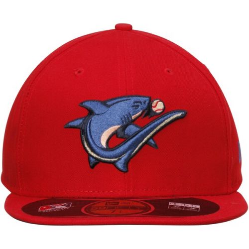  Mens Clearwater Threshers New Era Red Authentic 59FIFTY Fitted Hat