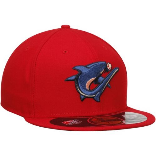  Mens Clearwater Threshers New Era Red Authentic 59FIFTY Fitted Hat