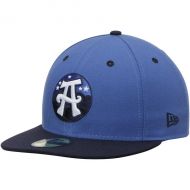 Mens Asheville Tourists New Era Blue Authentic 59FIFTY Fitted Hat