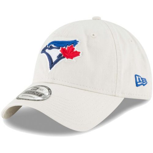  Mens Toronto Blue Jays New Era Tan Core Classic Twill 9TWENTY Adjustable Hat