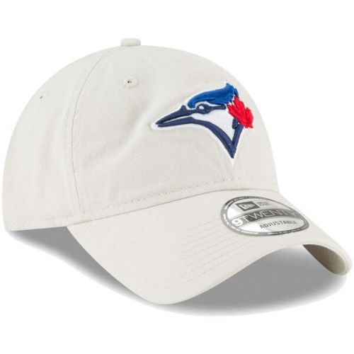  Mens Toronto Blue Jays New Era Tan Core Classic Twill 9TWENTY Adjustable Hat