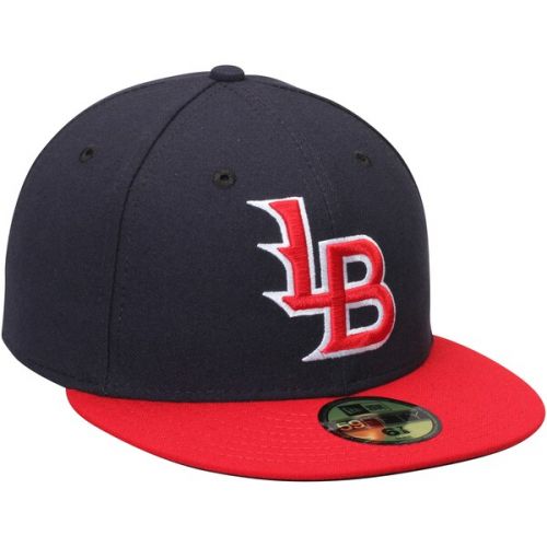  Mens Louisville Bats New Era Navy/Red Authentic Collection 59FIFTY Fitted Hat