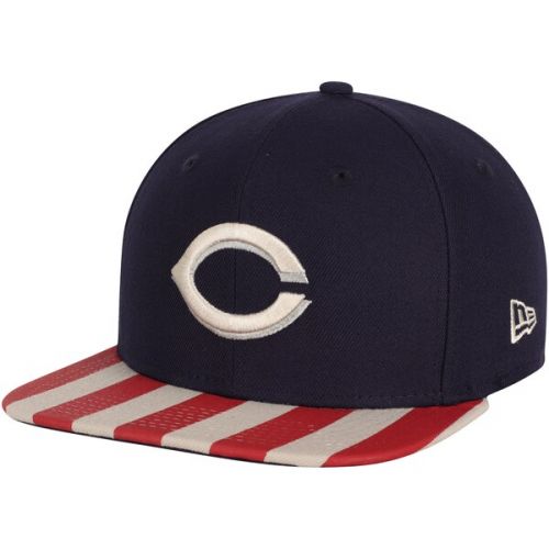  Mens Cincinnati Reds New Era Navy/Red Fully Flagged 9FIFTY Adjustable Hat