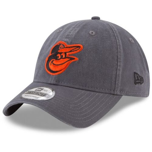  Mens Baltimore Orioles New Era Graphite Primary Logo Core Classic 9TWENTY Adjustable Hat