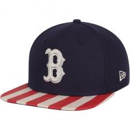 Mens Boston Red Sox New Era Navy/Red Fully Flagged 9FIFTY Adjustable Hat