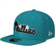 Mens Philadelphia Phillies New Era Aqua Crossover 9FIFTY Snapback Adjustable Hat