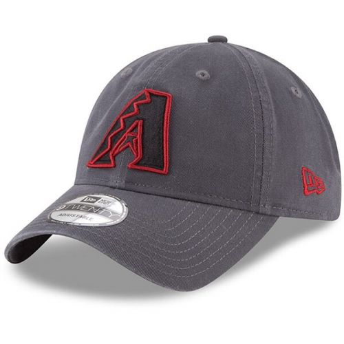  Mens Arizona Diamondbacks New Era Graphite Primary Logo Core Classic 9TWENTY Adjustable Hat