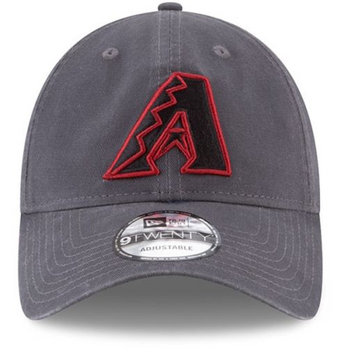  Mens Arizona Diamondbacks New Era Graphite Primary Logo Core Classic 9TWENTY Adjustable Hat