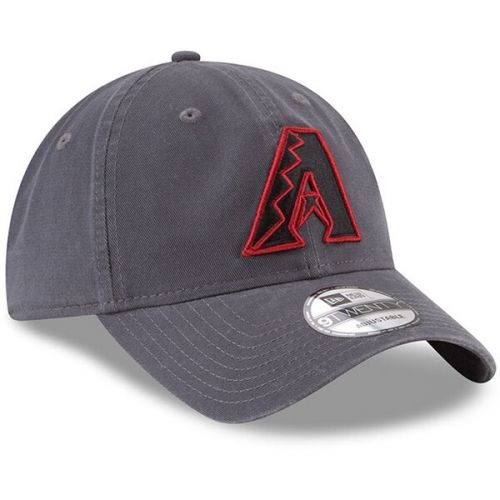  Mens Arizona Diamondbacks New Era Graphite Primary Logo Core Classic 9TWENTY Adjustable Hat