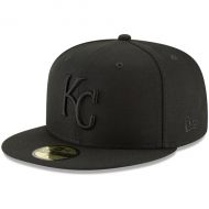 Mens Kansas City Royals New Era Black Primary Logo Basic 59FIFTY Fitted Hat