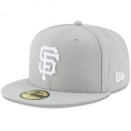 Mens San Francisco Giants New Era Gray Fashion Color Basic 59FIFTY Fitted Hat