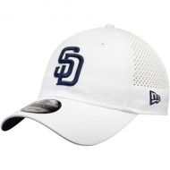 Mens San Diego Padres New Era White Perforated Pivot 9TWENTY Adjustable Hat