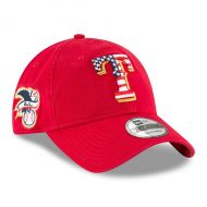 Mens Texas Rangers New Era Red 2018 Stars & Stripes 4th of July 9TWENTY Adjustable Hat