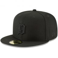 Mens Detroit Tigers New Era Black Primary Logo Basic 59FIFTY Fitted Hat