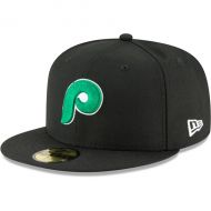 Mens Philadelphia Phillies New Era Black Crossover 59FIFTY Fitted Hat