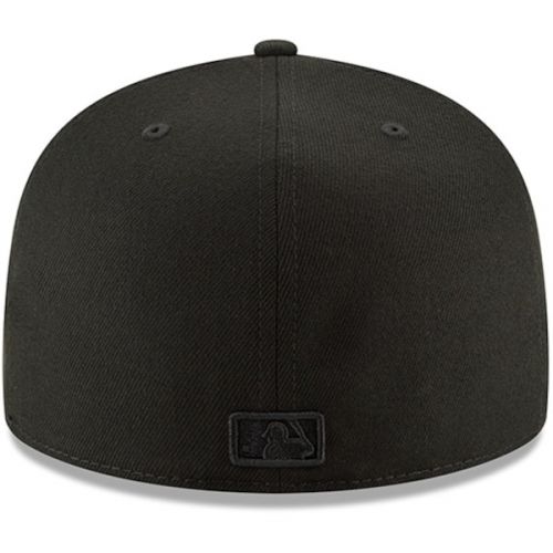  Mens New York Yankees New Era Black Primary Logo Basic 59FIFTY Fitted Hat