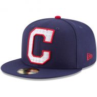 Mens Cleveland Indians New Era Navy Patriotic Turn 59FIFTY Fitted Hat