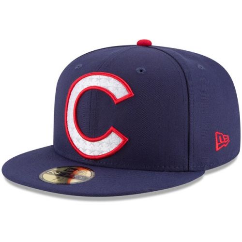  Mens Chicago Cubs New Era Navy Patriotic Turn 59FIFTY Fitted Hat