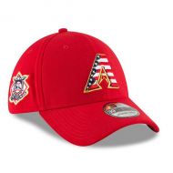 Mens Arizona Diamondbacks New Era Red 2018 Stars & Stripes 4th of July 39THIRTY Flex Hat