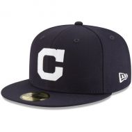Mens Cleveland Indians New Era Navy Cooperstown Inaugural Season 59FIFTY Fitted Hat
