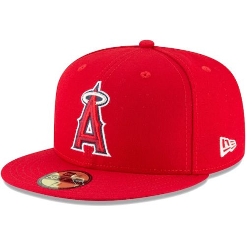  Youth Los Angeles Angels New Era Red Authentic Collection On-Field 59FIFTY Fitted Hat