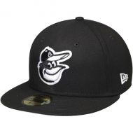Mens Baltimore Orioles New Era Black 59FIFTY Fitted Hat