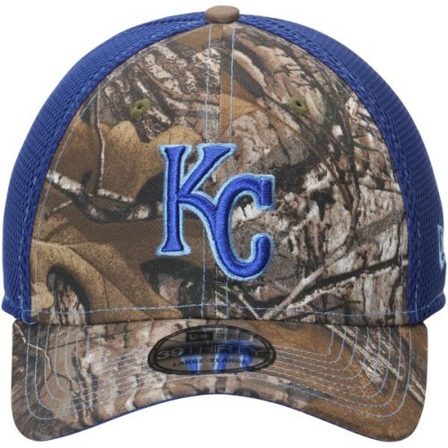  Mens Kansas City Royals New Era Realtree Camo Neo 39THIRTY Flex Hat