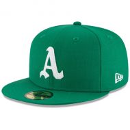 Mens Oakland Athletics New Era Green Cooperstown Inaugural Season 59FIFTY Fitted Hat