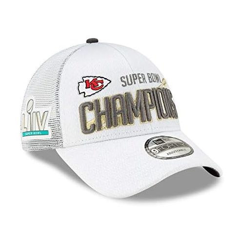  New Era Kansas City Chiefs 9Forty Super Bowl LIV Champions Locker Room Adjustable Hat