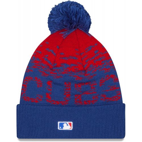  New Era MLB 2016 On Field Sport Knit Beanie, Royal/Scarlet, One Size